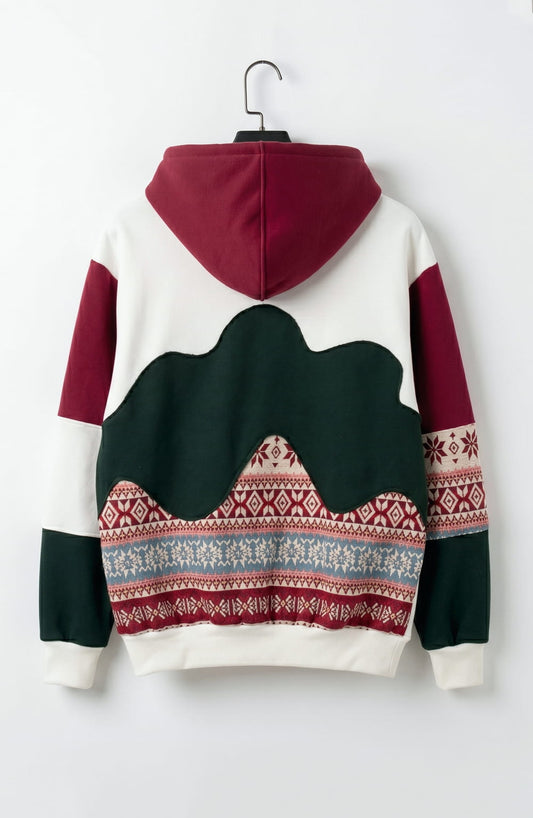 Nordic Snowflake 1-of-1 Tapestry Reworked Hoodie