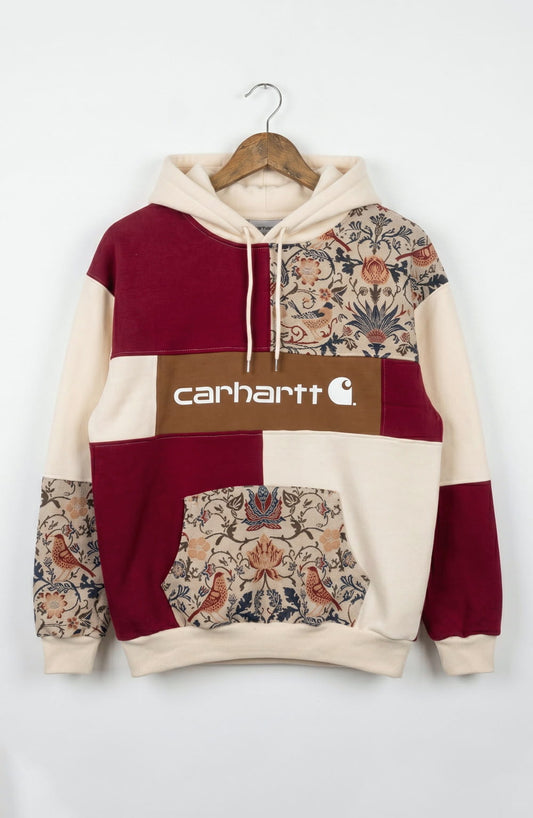Botanical & Bird 1-of-1 Tapestry Reworked Hoodie
