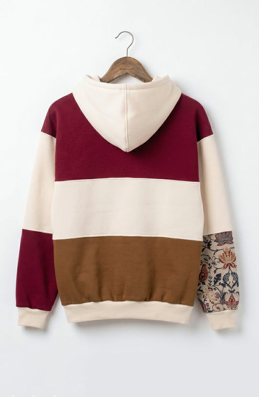 Botanical & Bird 1-of-1 Tapestry Reworked Hoodie