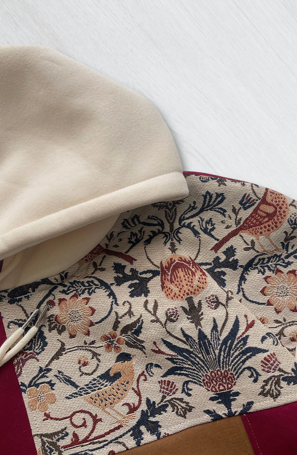 Botanical & Bird 1-of-1 Reworked Hoodie