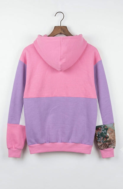 Cat & Blossom 1-of-1 Reworked Hoodie