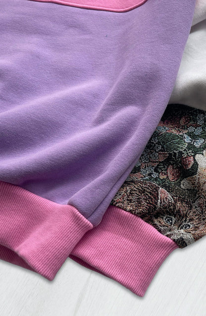 Cat & Blossom 1-of-1 Reworked Hoodie