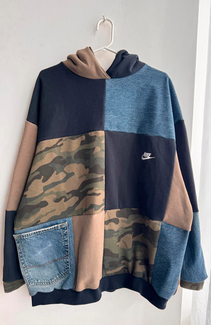 Denim Camo Hoodie