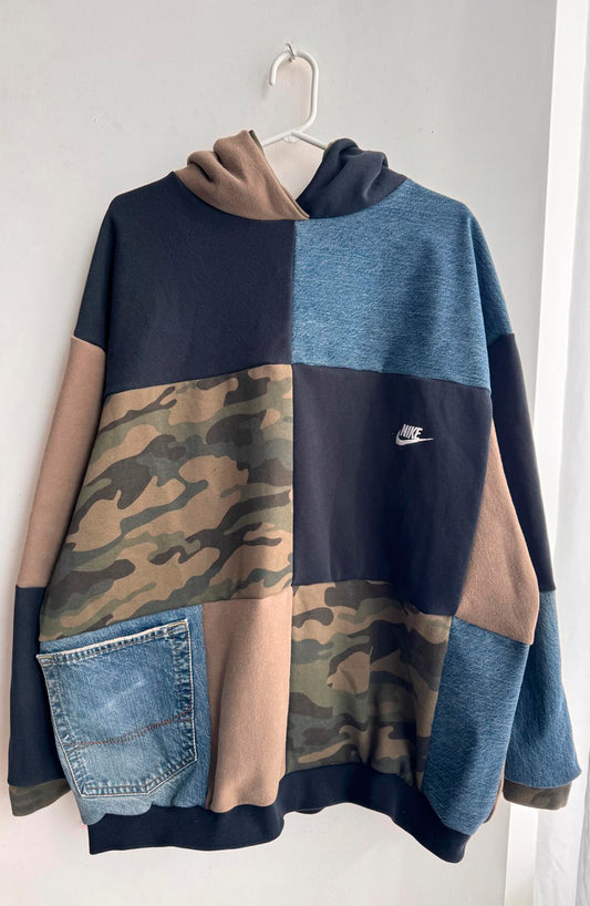Denim Camo Hoodie