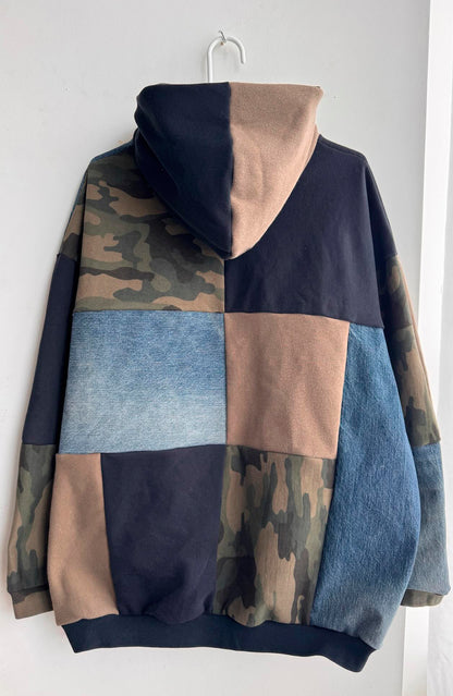 Denim Camo Hoodie
