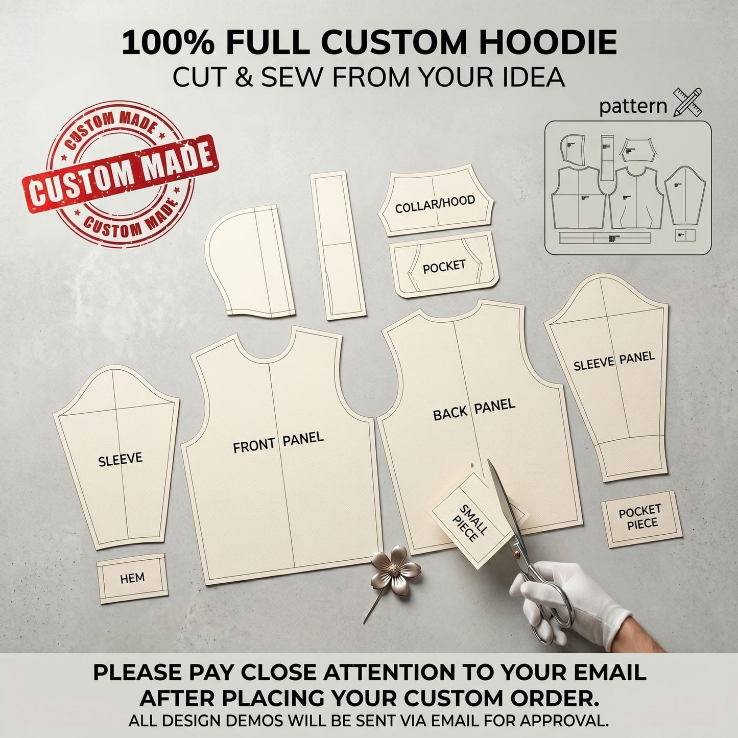 1-of-1 Custom Hoodie: 100% Built From Your Own Ideas & Images