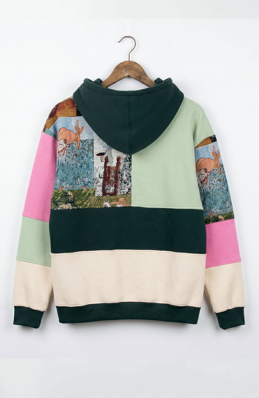 1-of-1 "Garden Tapestry" Reworked Hoodie