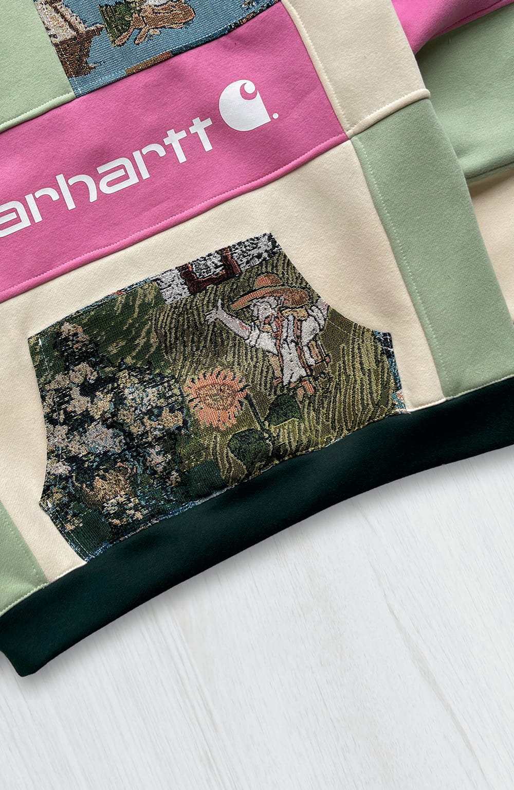 Garden Tapestry 1-of-1 Reworked Hoodie