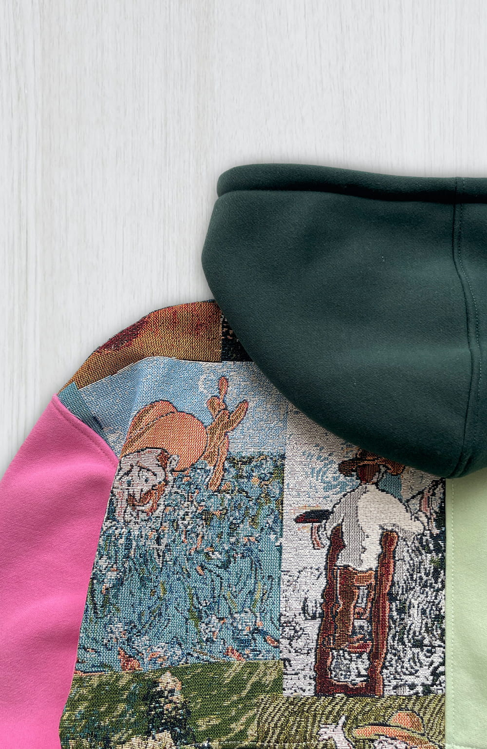 Garden Tapestry 1-of-1 Reworked Hoodie