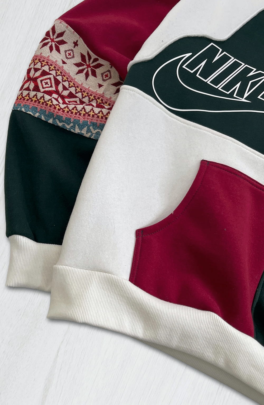 Nordic Snowflake 1-of-1 Reworked Hoodie