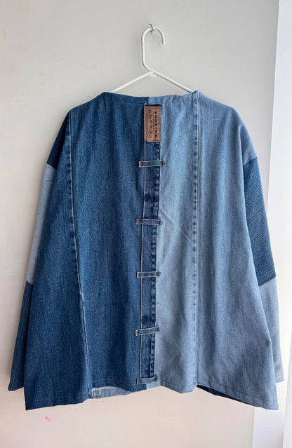 Upcycled Denim Patchwork Jacket