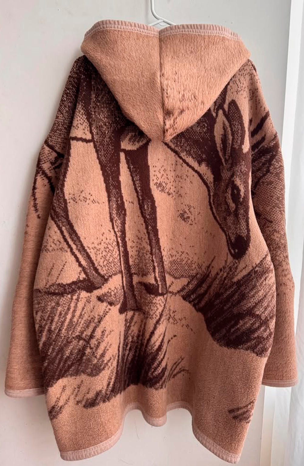 Upcycled Fleece Hooded Coat