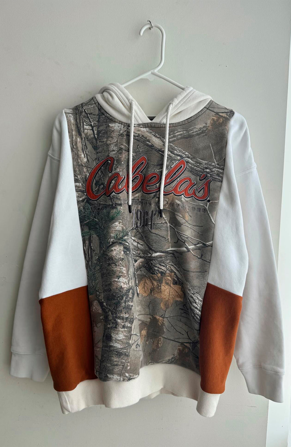 Vintage-Style Upcycled Camo Hoodie